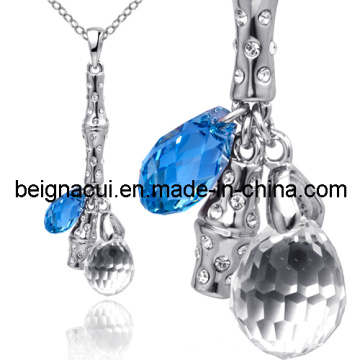 Sw Elements Sapphire Farbe Magnetische Halskette